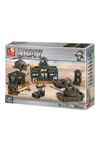 Sluban مجموعة مكعبات بناء المقر الرئيسي متعددة الألوان