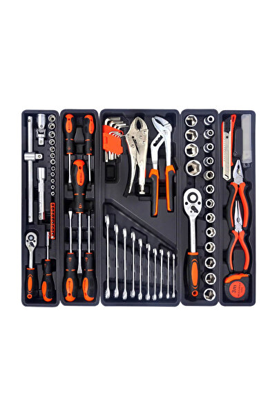 Generic 89-piece assorted toolbox containing professional iron and stainless steel tools
