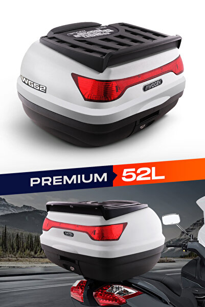 WOGEN Wg52 Arka Çanta 52 Litre Sırt Dayamalı Premium (BEYAZ) + Karbon Dizlik ...