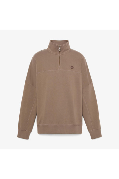 Timberland Μικρό λογότυπο 1/4 Zip Ανδρικό μαύρο φούτερ
