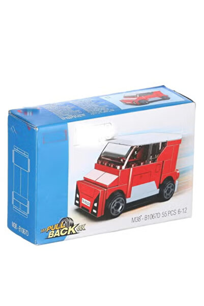 Sluban مكعبات بناء شاحنة توصيل حمراء وبيضاء من سلسلة باور بريكس، 55 قطعة