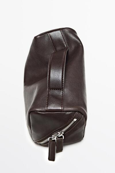 Massimo Dutti Napa deri bakım çantası