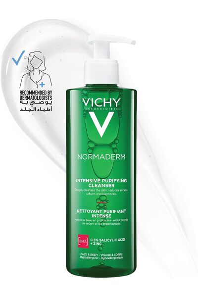 Vichy Normaderm 400 ML - Facial Cleansing Gel for Oily and Acne Prone