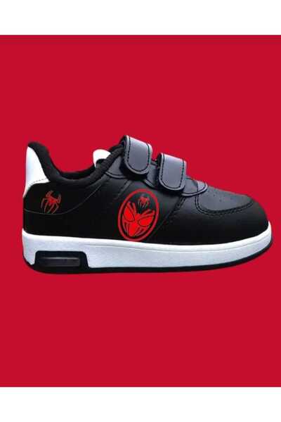 ECCAdesing Lighted Spider and Web Printed Children's Shoes and Sneakers