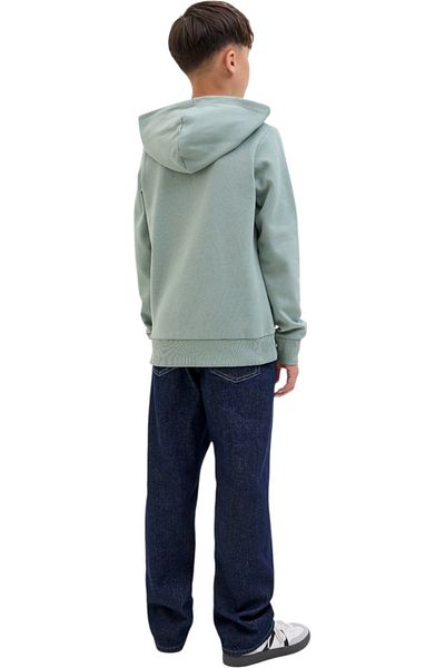Jack & Jones Hanorac JACK & JONES Geplas Sweat Hood JNR - 12279602-Iceberg Green