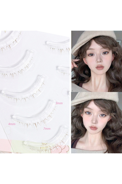 choice2 W-41 Brown Menglu 4-7mm Brown der Lashes Little Flame Lower Eyelashes BLACK Natural Short Style Imit