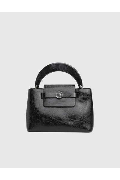 İLVİ Ruben Siyah Kadın El Çantası