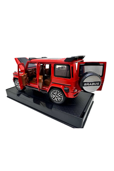JPT Macheta Mercedes G class rosu cu sunete, lumini, deschide usile si capotele