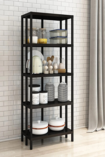 Remaks SCARLET Mutfak Rafı 5 Raflı Mikrodalga Fırın Rafı Çok Amaçlı Dolap Raf 154 cm