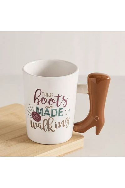 Home Box Cypher Ceramic Boots Decal Mug - 350 ml