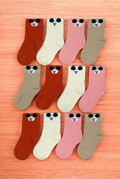 tibo 12 чифта дебели зимни кърпи с панда мотив за момичета, без шевове, тип ч...