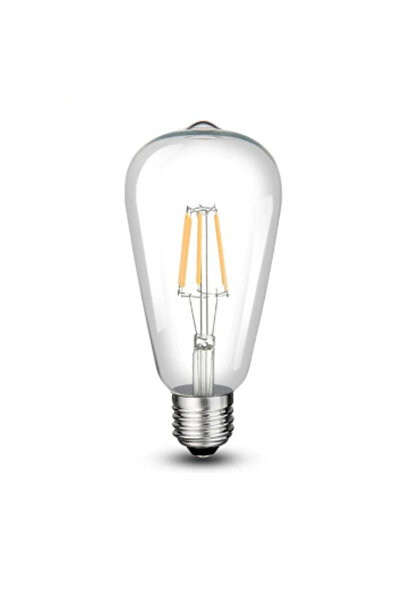 Cata 4 ADET CT-4353 - 8W 3200K Günışığı | LED Filament Rustik Ampul - E27