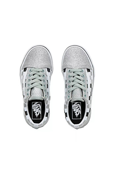 Vans Kids' Old Skool Glitter Checkerboard Sneakers