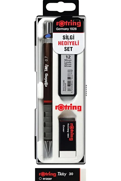Rotring Tikky Mechanical Pencil, Nib and Eraser Set, 0.7 mm Pencil