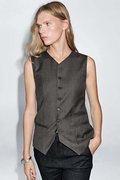 Massimo Dutti %100 yün takım yelek