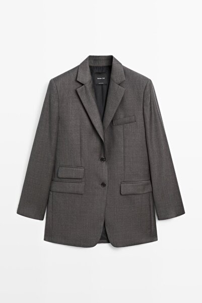 Massimo Dutti %100 yün klasik blazer