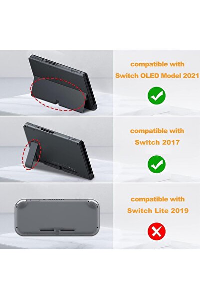 erorex حقيبة حمل متوافقة مع وحدة تحكم Nintendo Switch OLED الجديدة، حقيبة سفر صلبة محمولة واقية