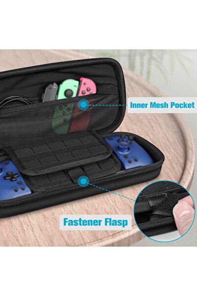 erorex حافظة لجهاز التحكم المحمول نينتندو سويتش/سويتش أوليد موديل هوري سبليت باد برو مع غطاء صلب للحمل