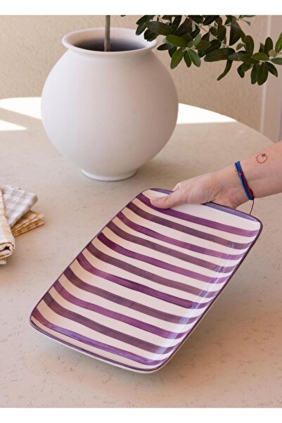 The Mia Joy Rectangular Service Purple 33X21 cm
