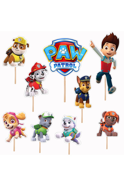 Bita Decorations Set accesorii brioșe/ tort, 9 buc, tematică Patrula Catelusi...