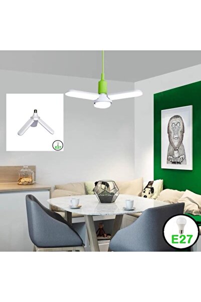 Jiju Bec LED FAN E27 30W 6500K Lumina Rece