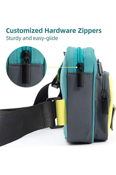 erorex حقيبة سفر متعددة الوظائف ذات سعة كبيرة متوافقة مع حقيبة رسول ليزرية بألوان متباينة