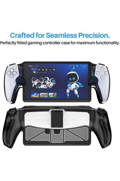 erorex جراب متوافق مع جهاز بلاي ستيشن بورتال مع مسند وغطاء واقٍ ناعم من مادة TPU مقاوم للصدمات بدرجة عسكرية