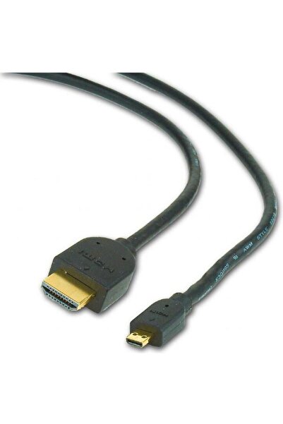 Gembird Cablu video adaptor HDMI (T) la Micro-HDMI (T), 3 m, conectori auriti, Negru