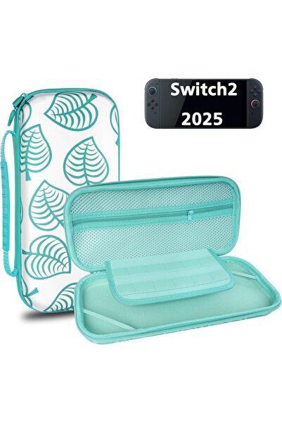 erorex حقيبة حمل نينتندو سويتش 2، حقيبة سفر محمولة مقاومة للصدمات، 12 فتحة لبطاقات الألعاب، حقيبة تخزين داخلية