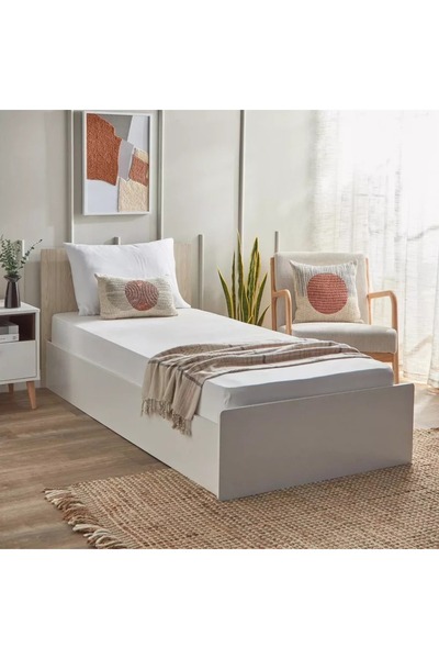 Home Box Ferum Micro Jersey Single Fitted Sheet - 90x200+30 cm