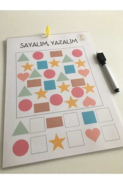 Loyameri Kidsshop كتاب SAYALIM YAZALIM للأنشطة يشمل القلم، ممحاة الصيف