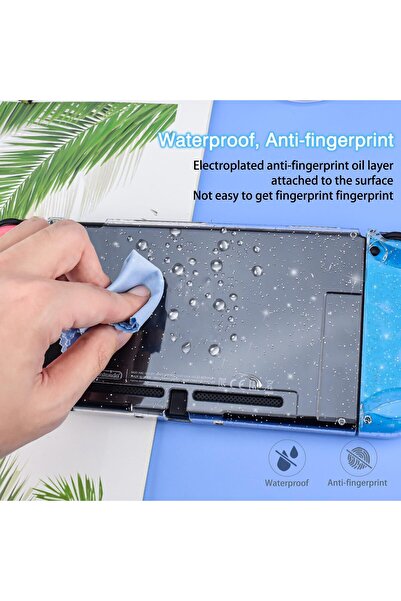 erorex حافظة كريستالية قابلة للتركيب متوافقة مع نينتندو سويتش، غطاء لامع لامع، ممتص للصدمات ومضاد للخدش