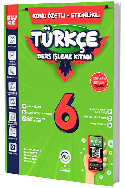 Av Akıllı Versiyon Yayınları Av Yayınları 6. Sınıf Türkçe Ders İşleme Kitabı ...