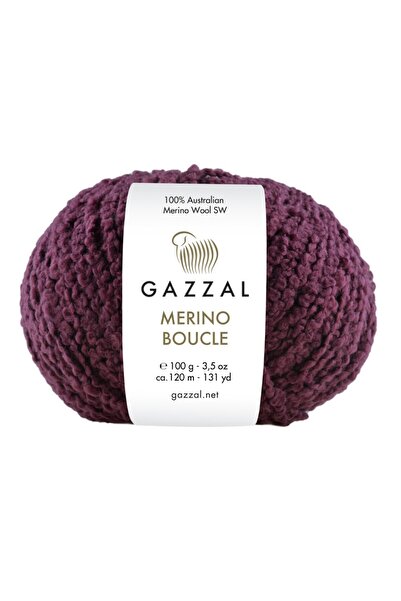 Gazzal Merino Boucle 100gr 120mt El Örgü Ipliği
