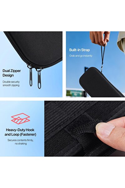 erorex حقيبة حمل لجهاز Nintendo Switch 2 مقاس 7.9 بوصة، هيكل صلب واقٍ، حقيبة سفر محمولة متينة لجهاز Switch