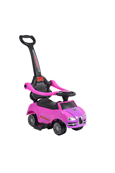Moni Masinuta copii de impins Rider 2in1 Pink cu maner parental detasabil, vo...