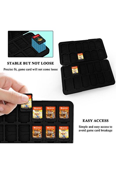 erorex حافظة بطاقات ألعاب Switch، حامل ألعاب Switch، صندوق تخزين البطاقات، Nintendo Switch Oled/Switch/Switch Lite