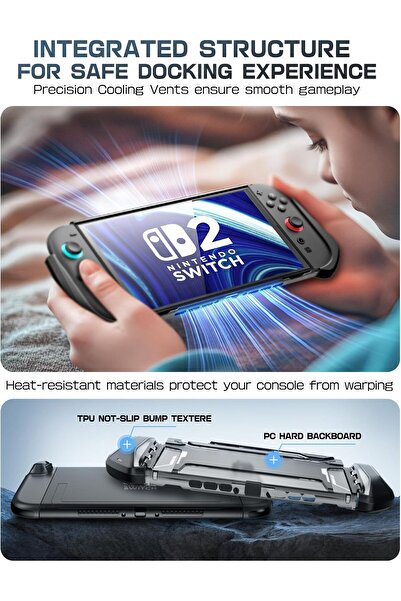 erorex Dockable Case Nintendo Switch 2 2025 Tpu Grip Protective Cover Accessories Compatible Switch 2 7.9