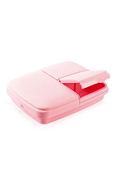 Hediye Rüzgarı صندوق غداء المدرسة |   حاوية تغذية من البلاستيك الطبيعي وتصميم مريح مكونة من 3 أقسام