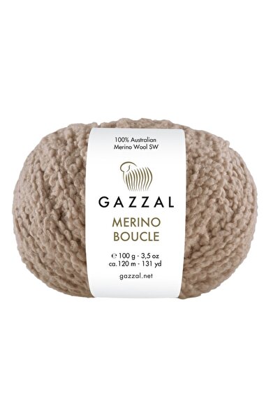 Gazzal Merino Boucle 100gr 120mt El Örgü Ipliği