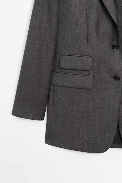Massimo Dutti %100 yün klasik blazer