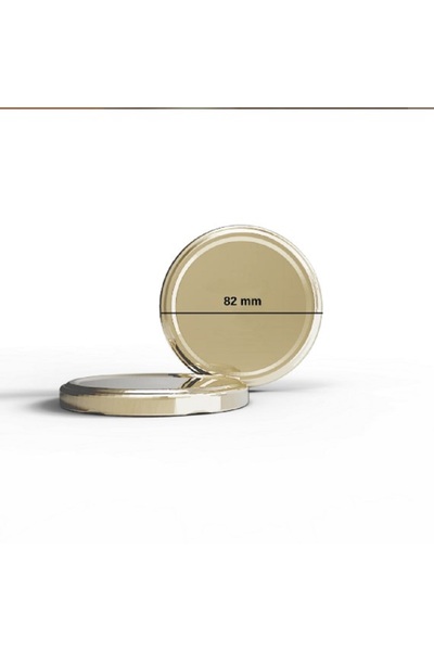 Markasız ucuz Kavanoz Kapagı Gold 82 mm 10 Adet