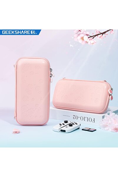 erorex Sakura Pink Carry Case Compatible Nintendo Switch – Ultra Slim Portable Hard Shell Travel Case
