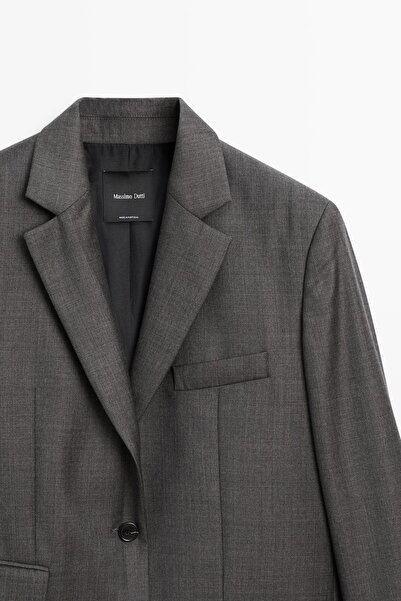 Massimo Dutti %100 yün klasik blazer