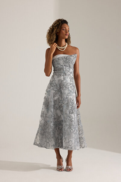 BETTY & SAM Olyssia Gri Elbise