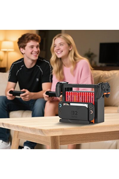 erorex حامل تخزين متعدد الوظائف لمنصة سويتش 2 وحامل أقراص بطاقات الألعاب العالمي لجهاز نينتندو سويتش