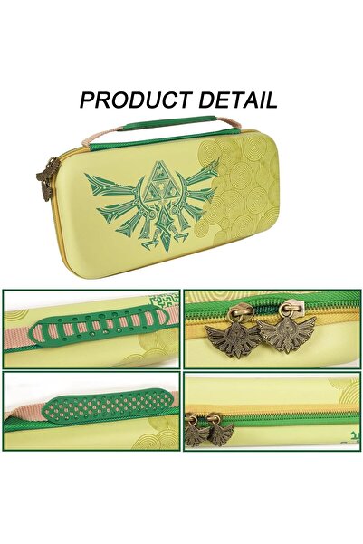 erorex حقيبة حمل نينتندو سويتش المحمولة ذات الغلاف الصلب والواقية وحقيبة تخزين تحتوي على 10 فتحات لبطاقات الألعاب