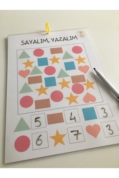 Loyameri Kidsshop Let's Write Activity Book Pen Included, Write and Erase