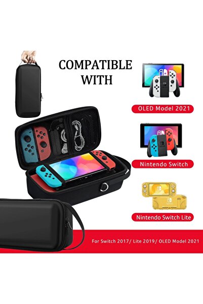 erorex حقيبة حمل وتخزين لجهاز Switch OLED، حقيبة حمل كبيرة لجهاز Nintendo Switch/Switch OLED Model