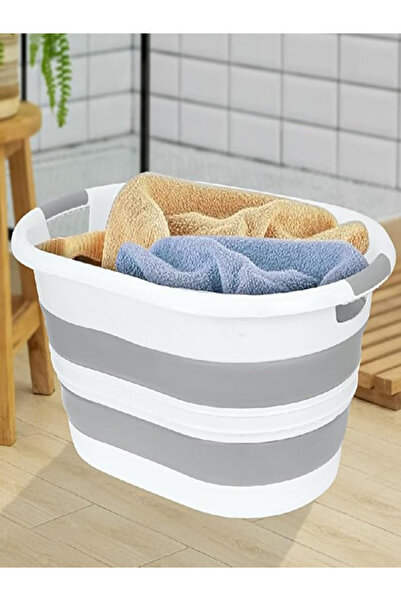 GenelTedarik KATLANAN SİLİKON ÇAMAŞIR SEPETİ 12,5LT